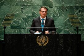 Bolsonaro durante discurso na ONU na &uacute;ltima semana
