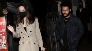 Angelina Jolie e The Weeknd são flagrados em restaurante
