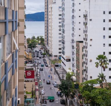 Cidade de São Vicente no Litoral de São Paulo