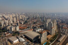 Imagem aérea do bairro da Lapa e da Pompéia