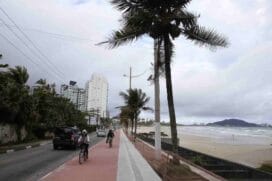 Guarujá tem atualmente uma rede cicloviária de 60 quilômetros
