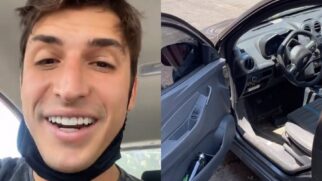 Felipe Prior se surpreende ao reencontrar carro roubado