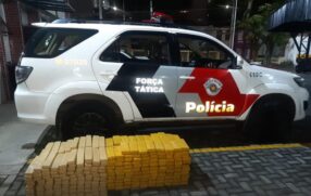 Carga apreendida na abordagem do jovem em SP