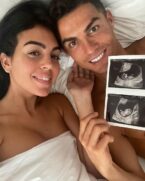 Cristiano Ronaldo e a esposa