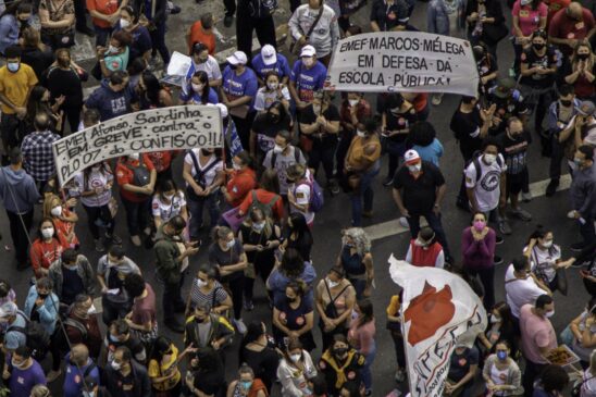 Manifestação contra reforma da Previdência em SP