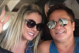 mulher do cantor Leonardo, a Poliana Rocha