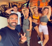 Angelica, Grazi Massafera e Ingrid Guimaraes treinam juntas