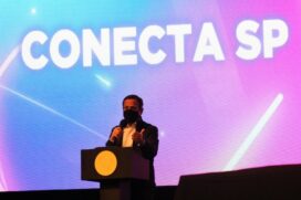 João Doria, no lançamento do programa Conecta SP