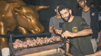A ONG SP Invisível divulgou fotos do churrasco nas redes sociais