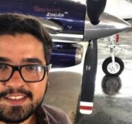 O piloto Gustavo Carneiro
