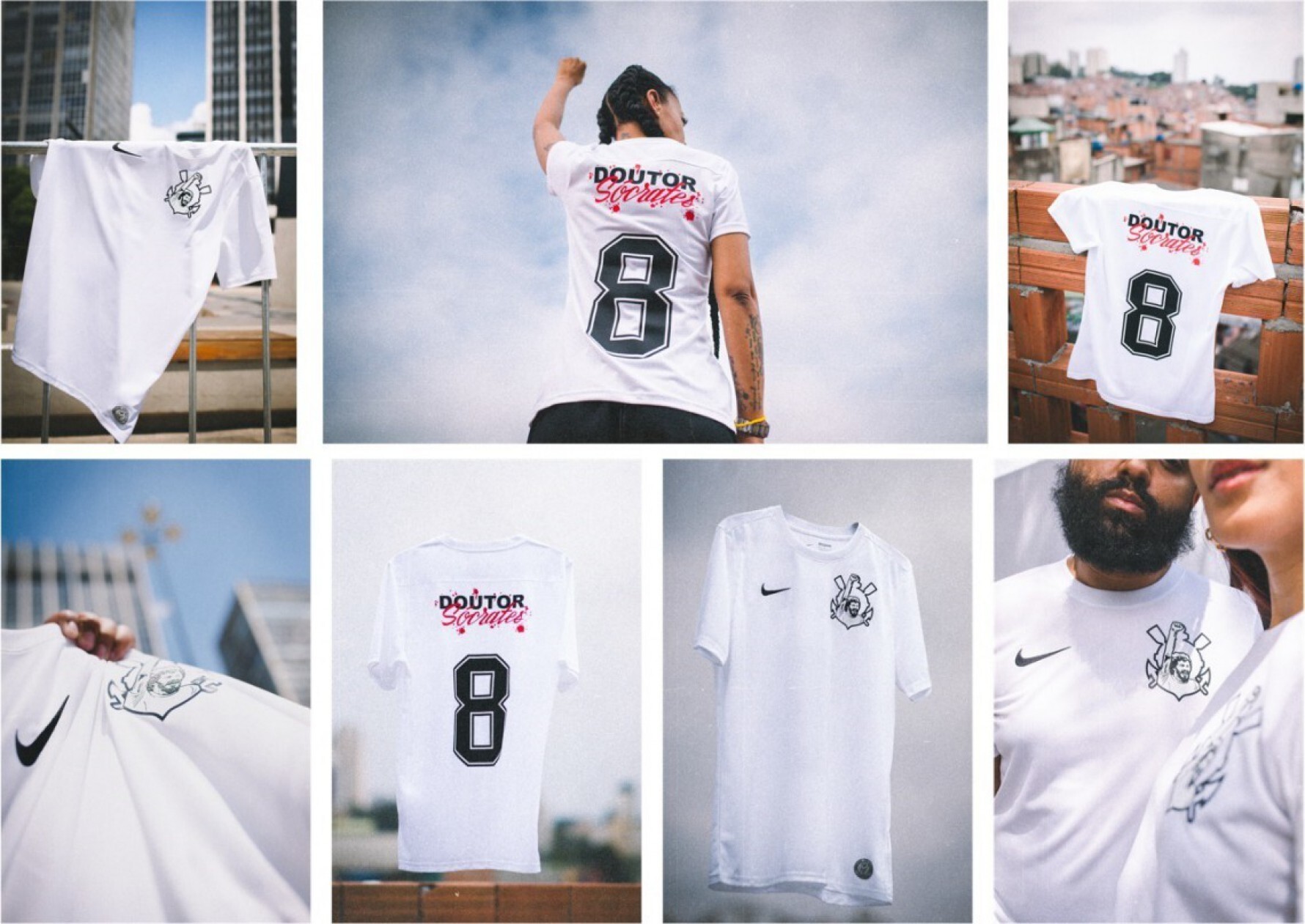 Camisa em homenagem a Sócrates