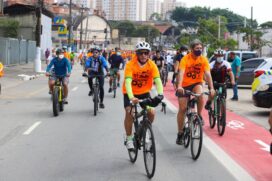 A Avenida Ulysses Guimar&atilde;es ganhou 5,7 km de ciclofaixa no ABC Paulista