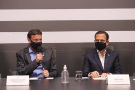 Doria durante coletiva de imprensa para lançamento do programa