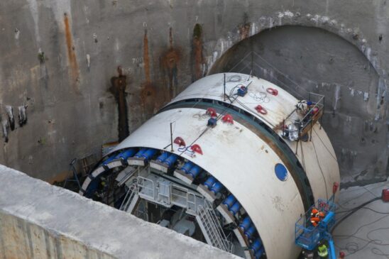 Tatuzão usado na construção da Linha-6 Laranja do Metrô