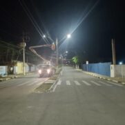 Pontos de iluminação em Porto Feliz; nos últimos anos, a maioria das prefeituras tem investido em iluminações com lâmpadas de Led