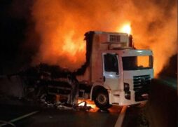 O corpo de bombeiros foi acionado