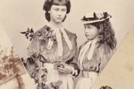 Imagem mostra Alice ao lado da irmã mais nova Edith