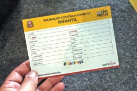 Cart&atilde;o para vacina&ccedil;&atilde;o de crian&ccedil;as contra a Covid-19 em SP