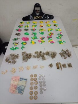 Drogas encontradas com suspeito em Sorocaba