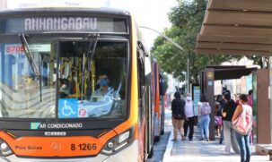 &Ocirc;nibus na cidade de S&atilde;o Paulo