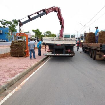 Obras no canteiro do Córrego Pinheirinho, em Porto Feliz