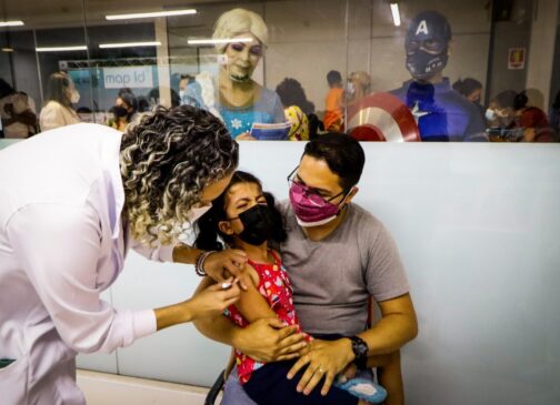 Vacinação de crianças na capital paulista