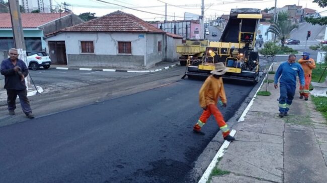 Obras de recapeamento no último fim de semana em Porto Feliz