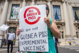 Protesto antivacina (arquivo)