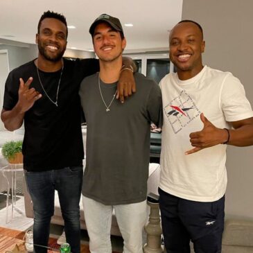 Rafael Zulu e Gabriel Medina