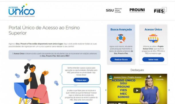 Portal Unico de acesso ao ensino superior