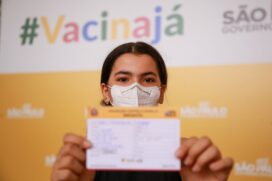 público infantil recebeu a primeira dose da vacina contra a covid em Taboão da Serra