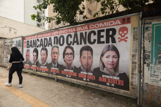 Intervenção contra agrotóxicos em SP