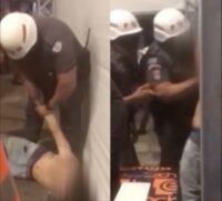 Vídeo mostra que os agentes agiram com truculência contra os torcedores