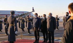 Presidente Jair Bolsonaro desembarca na Rússia