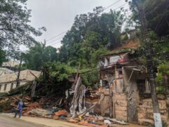 Moradores registram estragos causados pelas chuvas em Petrópolis