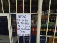 Aviso que antecipou a lista final de 'caloteiros'