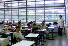 Sala de aula de escola da rede pública paulista