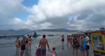 Havia 3 pessoas a bordo do helicóptero